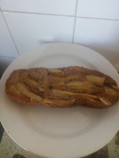 Una foto de Budín Fit de banana vegano
