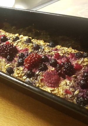 Sült zabkása recept fotója