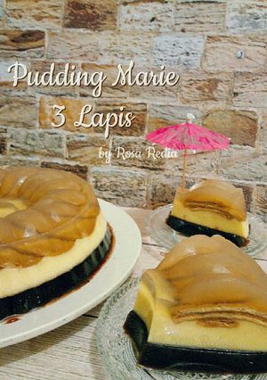 Foto resep Pudding Marie Regal 3 Lapis