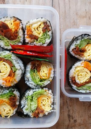 Foto resep Sushi Rolls isi dendeng
