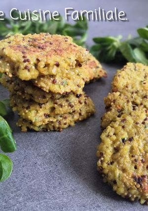 Une photo de Galettes de quinoa au curry