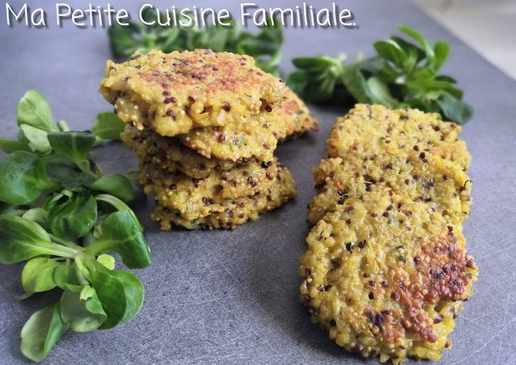 La Recette Pas à Pas Galettes de quinoa au curry