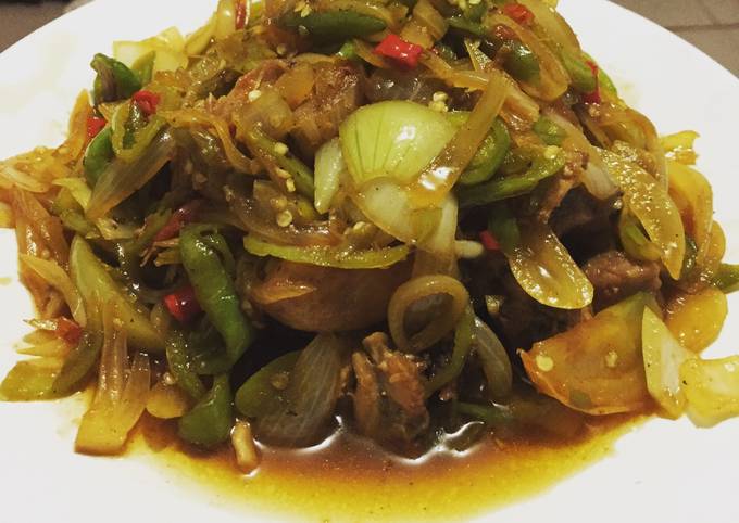 Ternyata ini lho! Bagaimana cara buat Ayam Cah Cabe Ijo Ala Miamio  sesuai selera