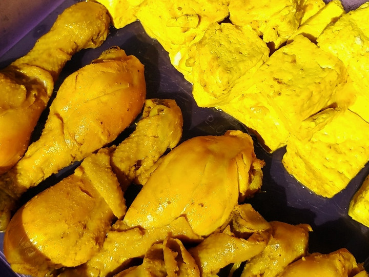 Resep Ayam Ungkep Bumbu Kuning, Enak