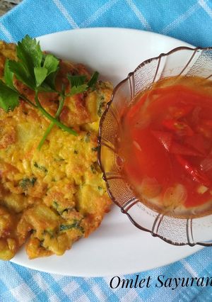 Foto resep Omlet sayur "Menu Diet"