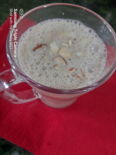 A picture of Khajoor milkshake (fasting).
