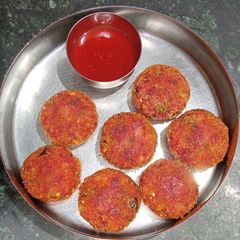 A picture of Beetroot tikki - Veg starters.