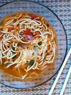 Foto resep Mie Telur / Ramen Rasa Tomat