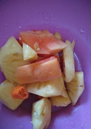 Foto resep Asinan Nanas dan Pepaya