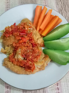 Foto resep 186. Ayam geprek sambal bawang