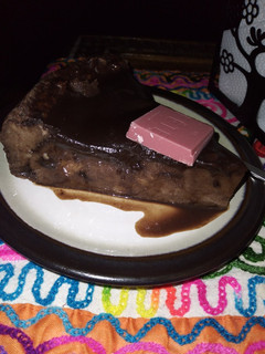 Una foto de Budín de pan (colegial) chocolatoso