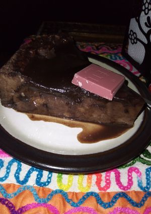 Una foto de Budín de pan (colegial) chocolatoso