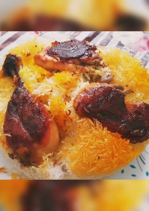 عکسی از دستور ته انداز مرغ(ران مرغ)