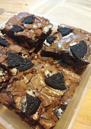 Una foto de Brownies Oreo!