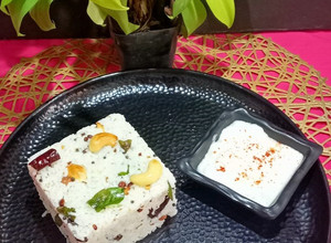 A picture of Kerala Fried Coconut Rice.