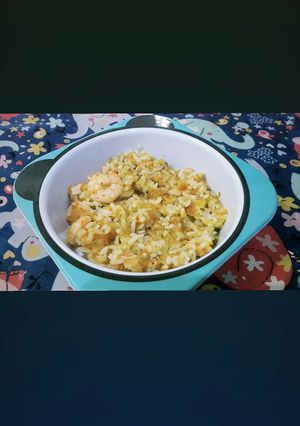 Foto resep Mpasi 10m nasi goreng udang