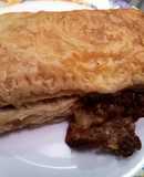 Minced beef and cheese pocket pie