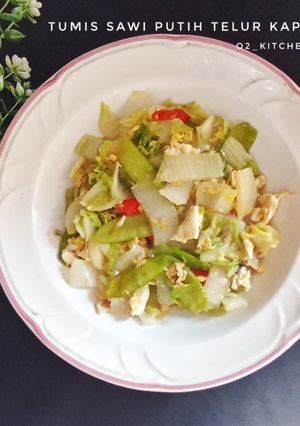 Foto resep Tumis Sawi Putih Telur Kapri
