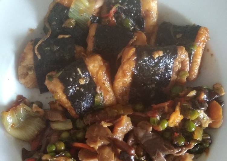 Cara Menyiapkan Sapo Tahu Nori, Enak