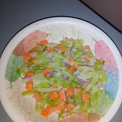 A picture of Frozen salad with no mayonnaise🥗.