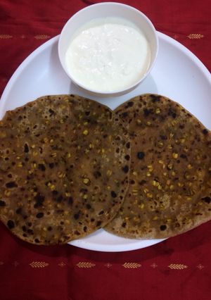A picture of Sprouts Pudina paratha.