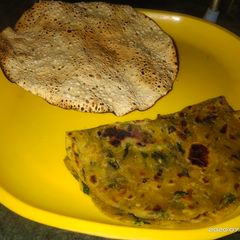 A picture of Methi ka Thepla.