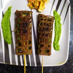 A picture of Seekh kabab Net chilla.