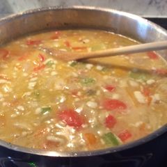 A picture of Seafood chowder.