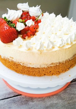 Vaníliás, habcsók torta glutén és tejmentesen recept fotója