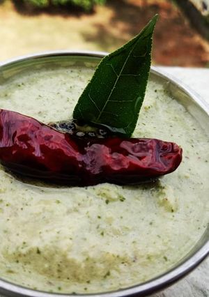 A picture of Coconut Tamarind chutney.