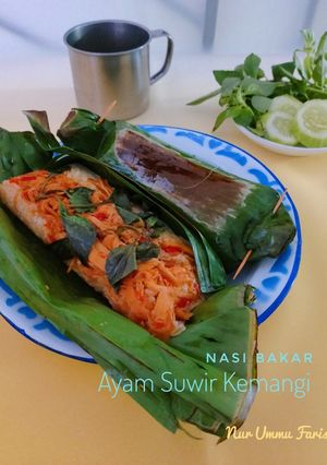 Foto resep Nasi Bakar Ayam Suwir Kemangi
