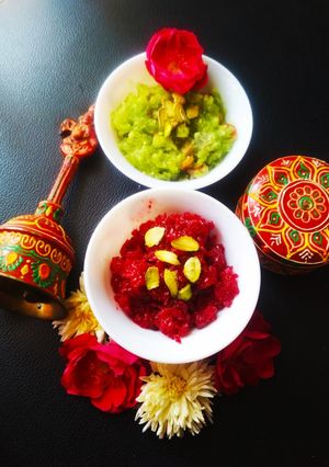 બીટ રૂટ ને દૂધી નો હલવો (Beetroot Ne Dudhi No Halwo Recipe In Gujarati) રેસીપી મુખ્ય ફોટો