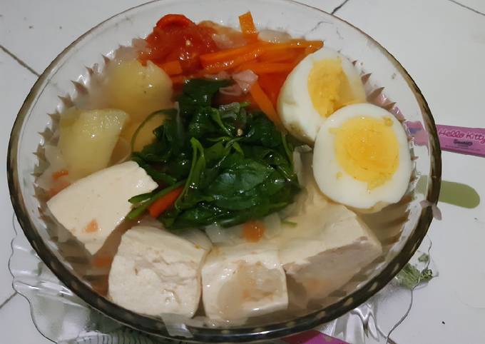 Resep Sup Telur Tahu For Diet Oleh Diyan Anggraeni Cookpad