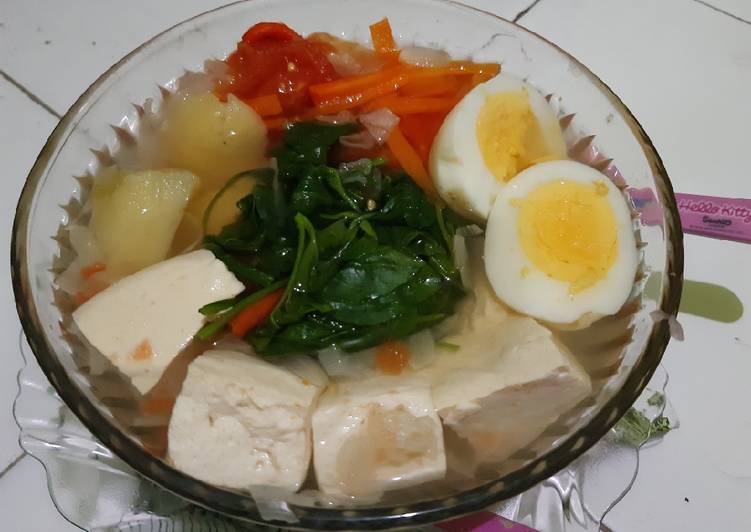 Sup Telur Tahu (For Diet)