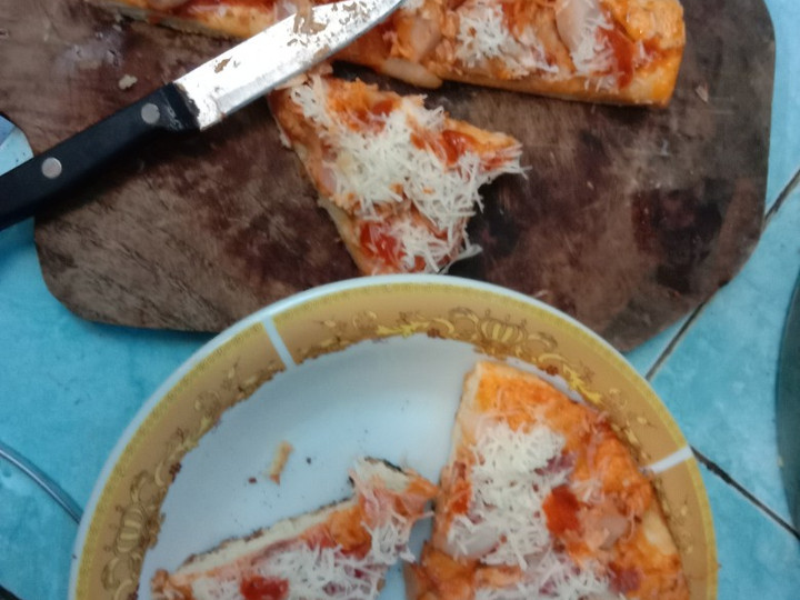 Resep 25. Pizza teflon rumahan (tanpa telur, simple) ulen tangan, Bikin Ngiler