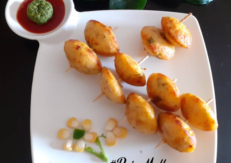 Recipe of Perfect Corn Capsicum Appe