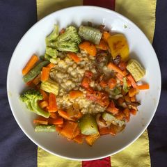 A picture of Barley and Moong Dal.