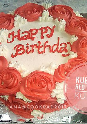 Foto resep Kue Tart Red Velvet Kukus