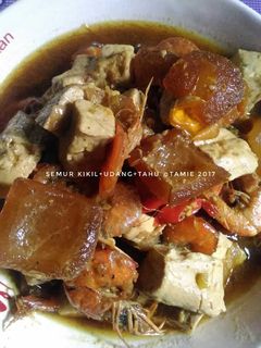 Foto resep Semur Kikil+udang+tahu 😉