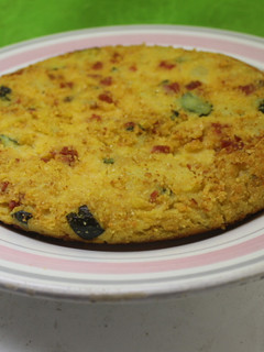 Una foto de Tortilla de garbanzos con chorizo
