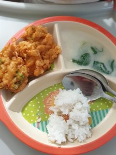 Foto resep Mpasi bakwan udang sayur bayam santan