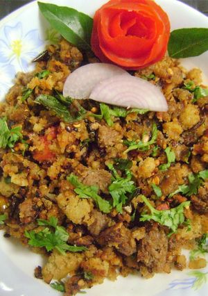 A picture of Bread Upma.