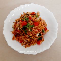 A picture of Wai Wai Bhel.
