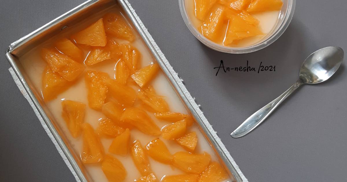 Resep 264.Puding Sutra Setup Nanas oleh An_nesha Cookpad