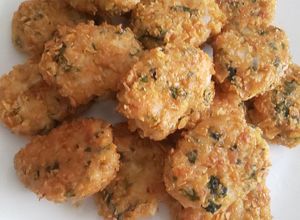 Gambar Nugget ayam bahan leftover (tempe, daun ubi kayu, lebihan roti, cornflakes lemau)