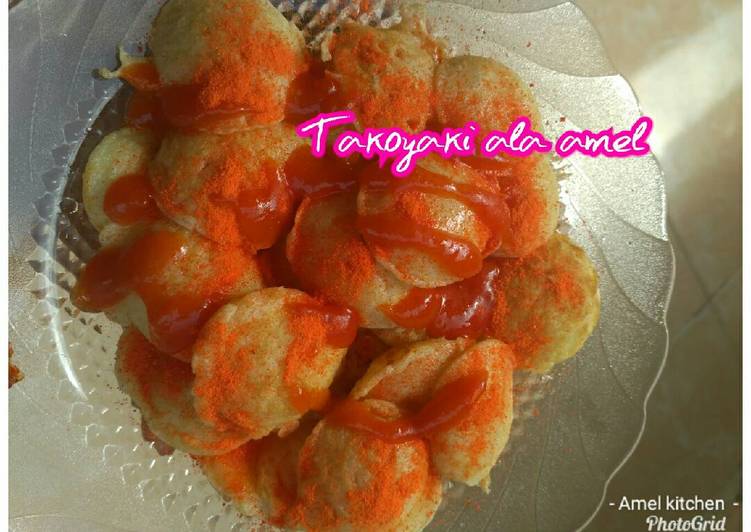 Takoyaki simple (telor cubit)