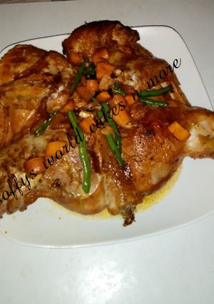 A picture of Oven baked chicken.