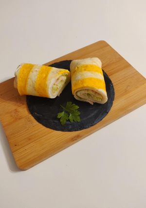 Une photo de Omelette bicolore