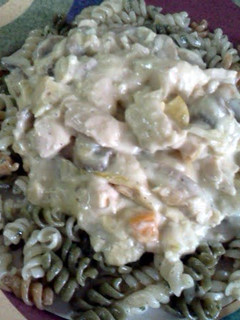 A picture of chicken Ala king.