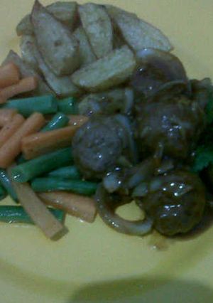 Foto resep Bola-Bola Daging Saus Tiram